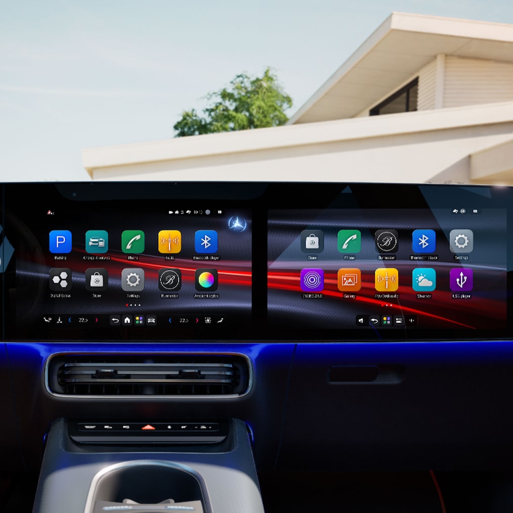The MB.OS of the all-new electric GLB.