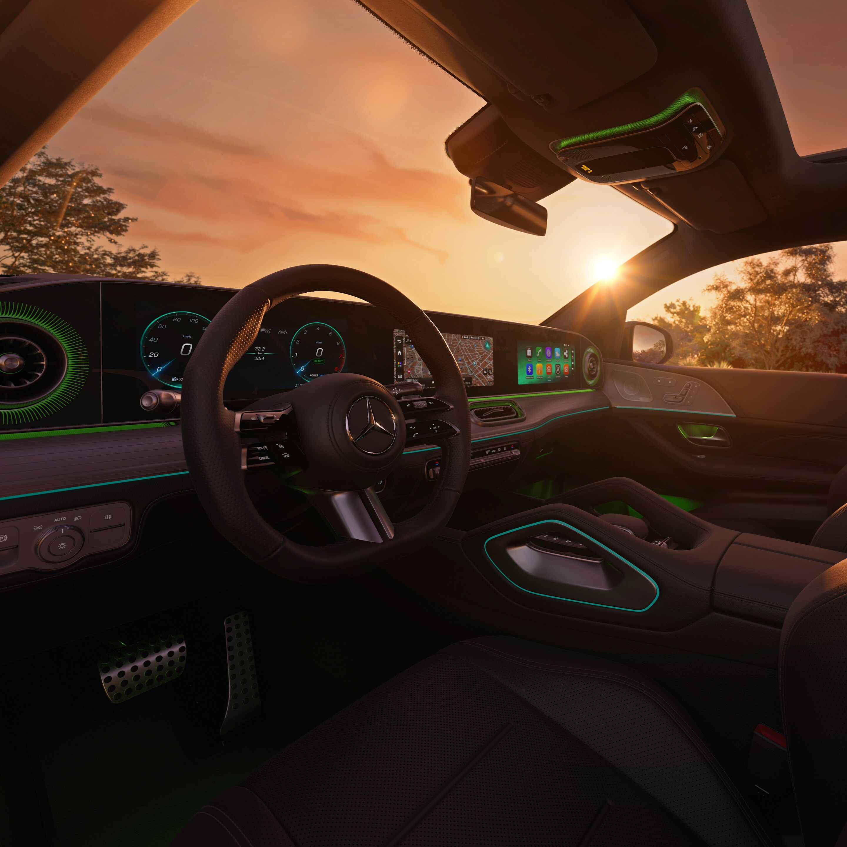 The Interior of the new GLE Coupé.