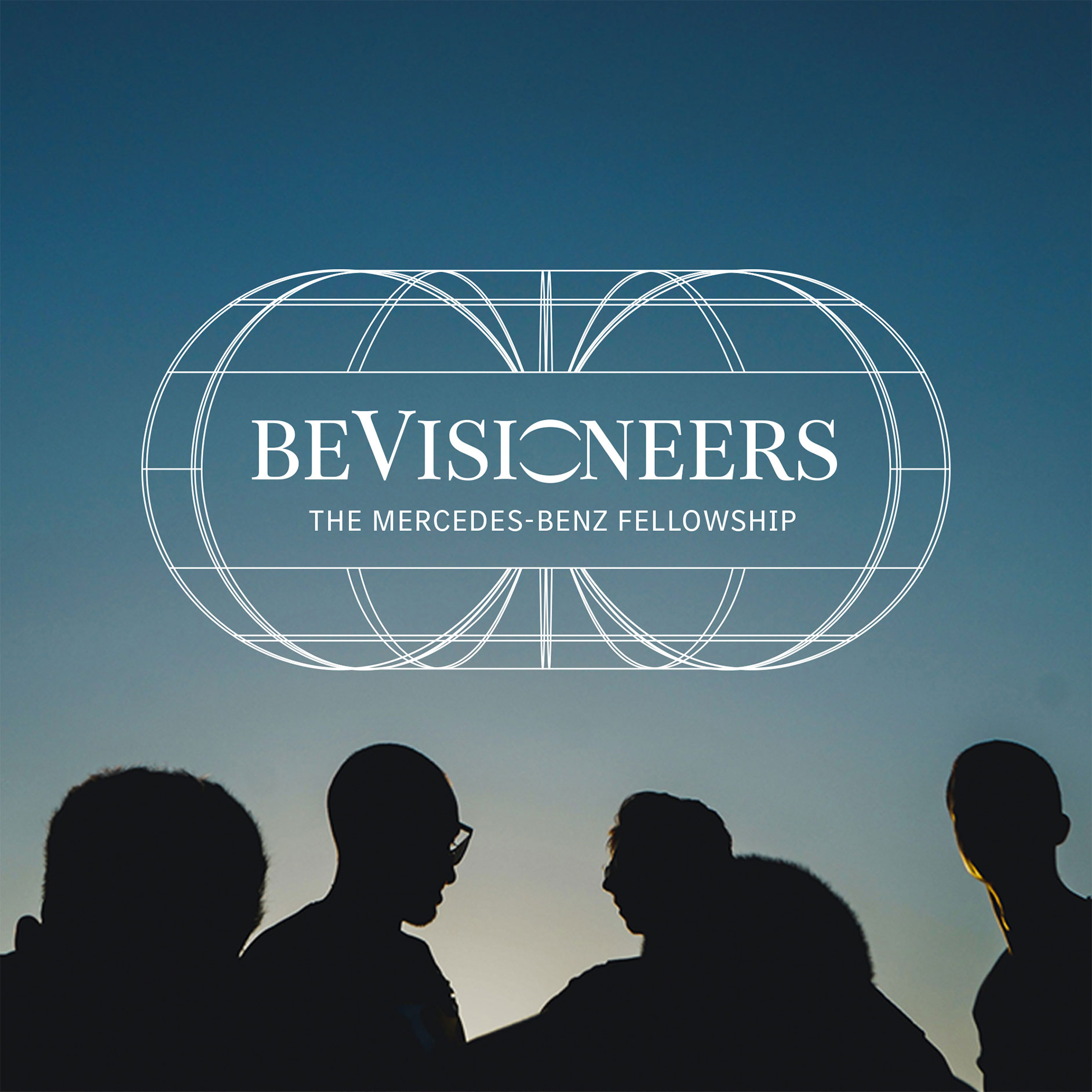 Mercedes-Benz | Land Sea Air | beVisioneers Group of people photographed from below at sunset
