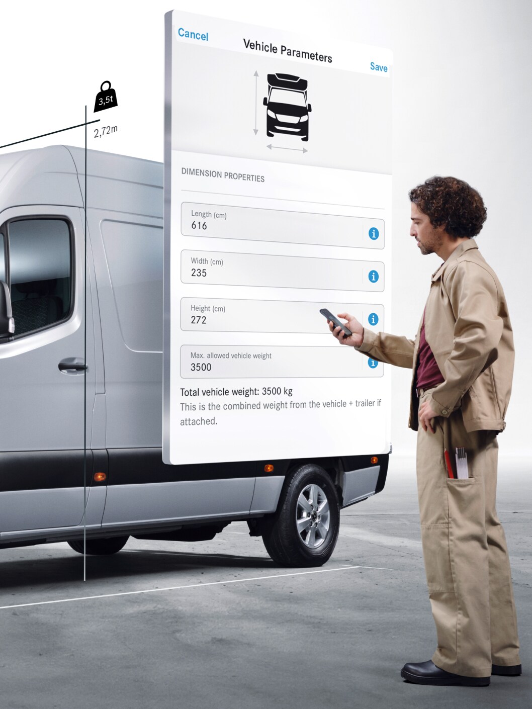 The Digital Extras for the Mercedes-Benz eSprinter Chassis Cab.