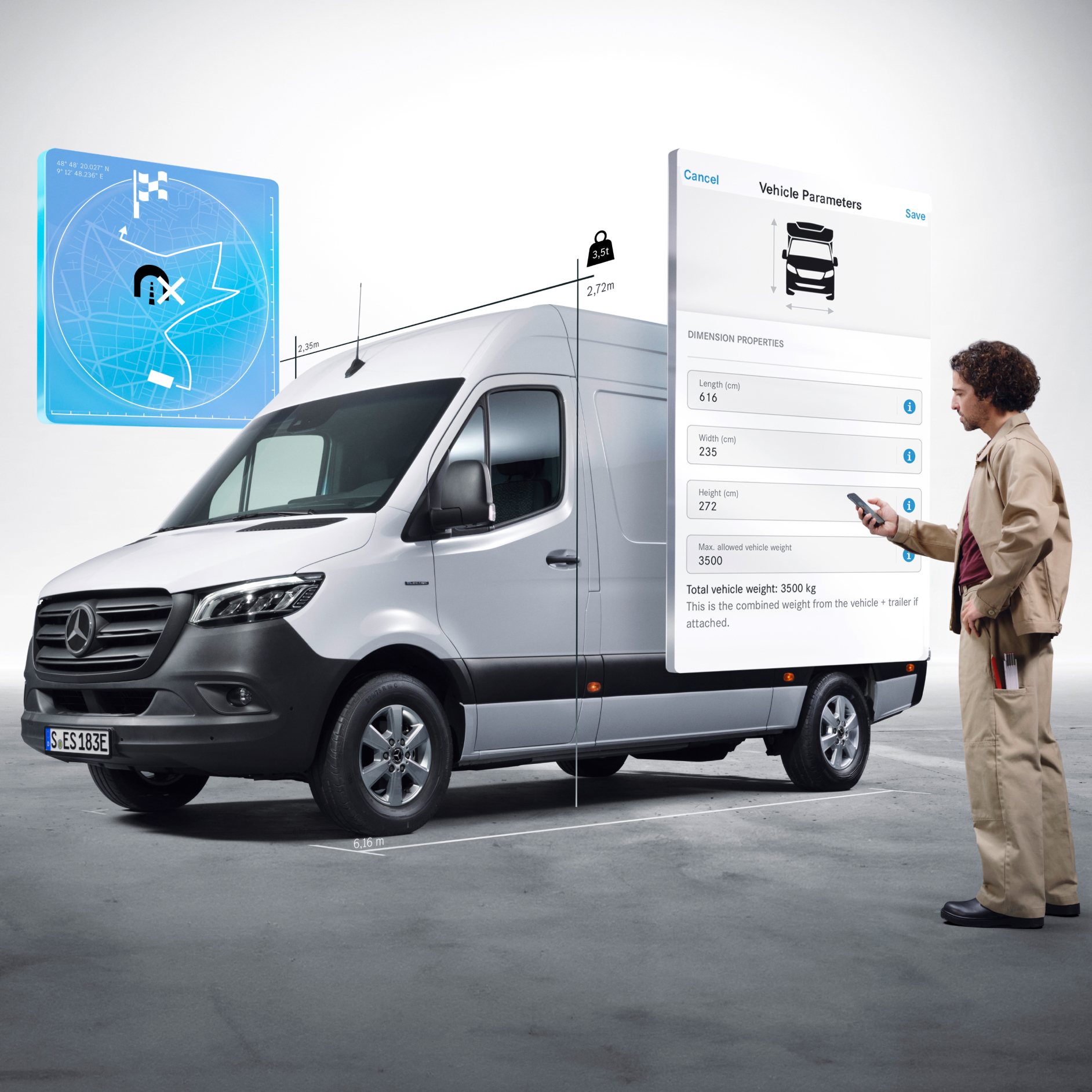 Digital Extras | Mercedes-Benz The Digital Extras of the Mercedes-Benz eSprinter Panel Van.