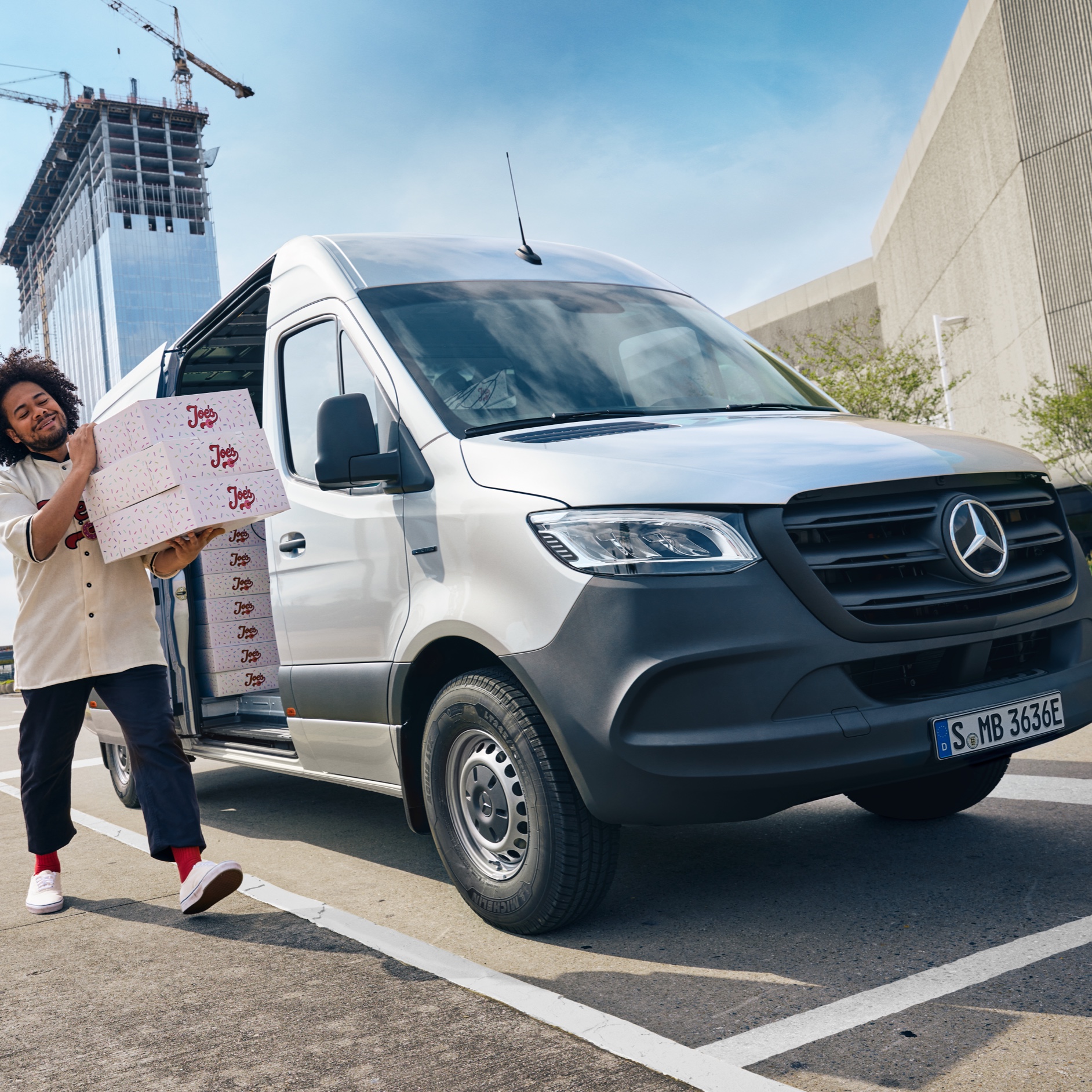 VanSolution | eSprinter Panel Van | Mercedes-Benz A Mercedes-Benz eSprinter Panel Van with an industry solution from VanSolution.