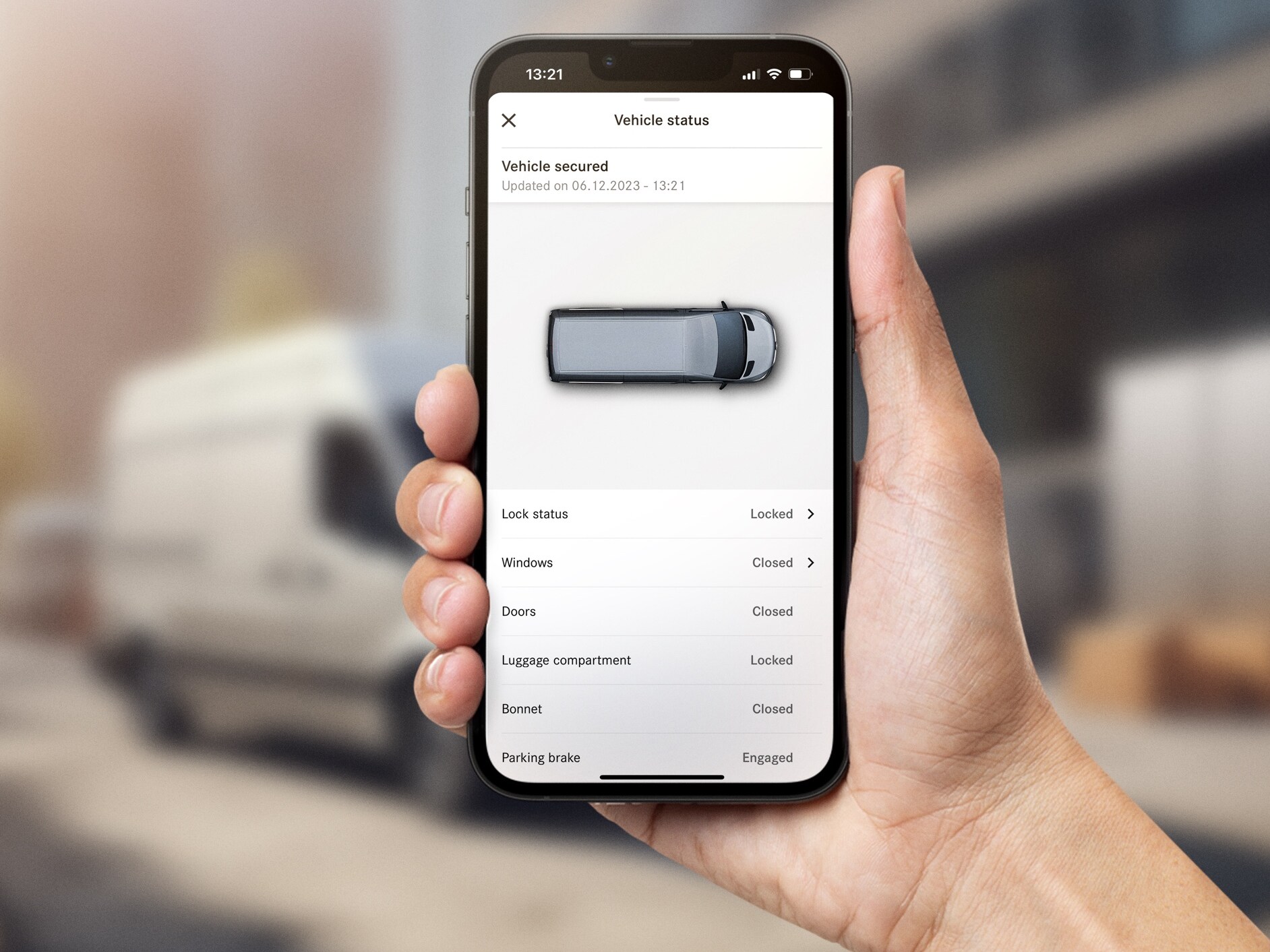 Digital Extras for a Mercedes-Benz van.