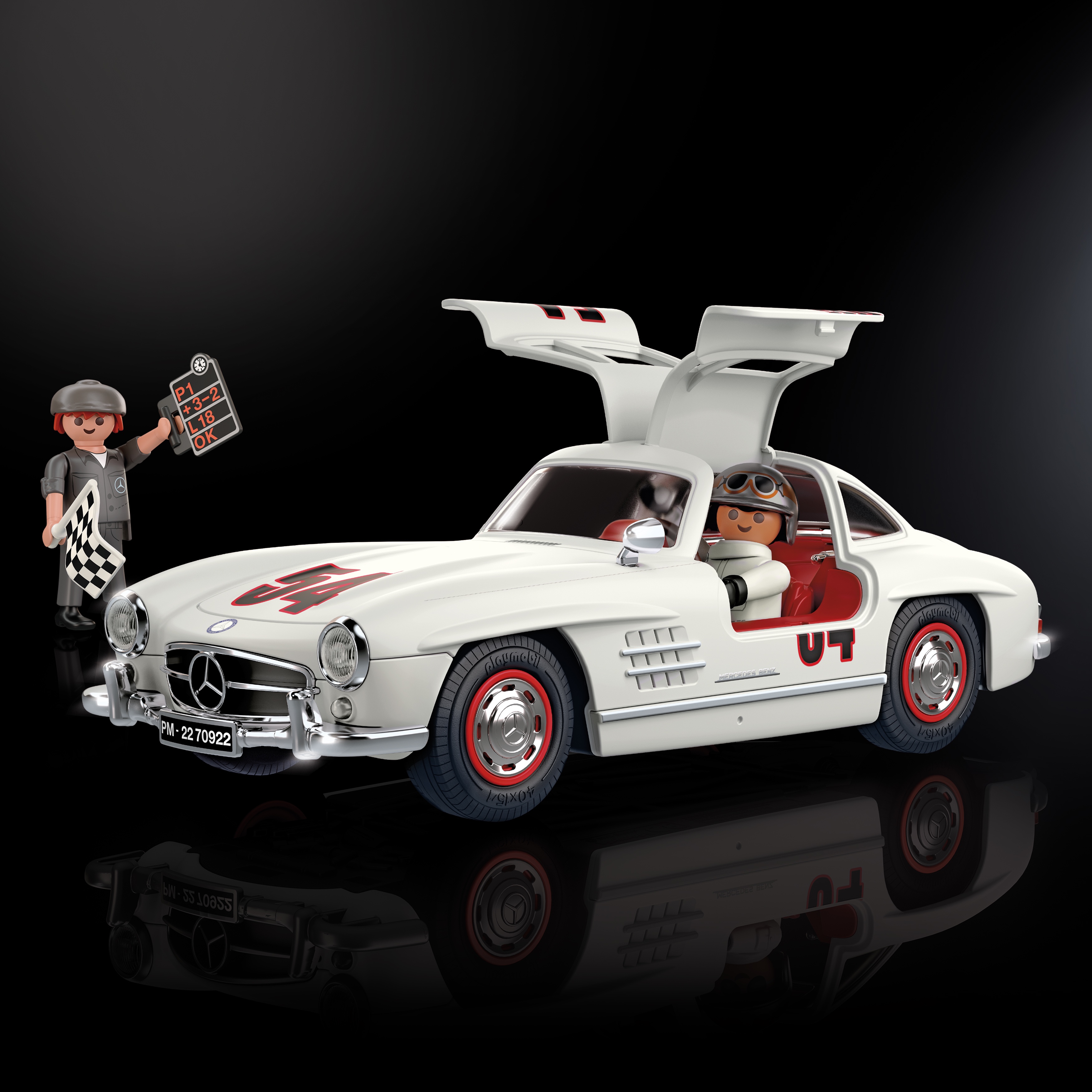 Mercedes-Benz Collection Model Cars | Mercedes-Benz The open gullwing doors of the classic 300 SL model reveal a passion for detail.