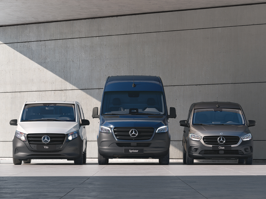Explore our range of Mercedes-Benz electric vans Explore our range of Mercedes-Benz electric vans